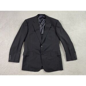 Brooks Brothers  Suit Jacket 41 R Navy Wool Striped Brookscool Luxury Designer